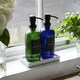 image 5 of Harbour Housewares Glass Soap Dispensers with Labels - 500ml - Green/Black - Pack of 2