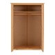 image 3 of Oslo 2 Door Wardrobe - L54 x W82 x H177 cm - Antique Pine Brown
