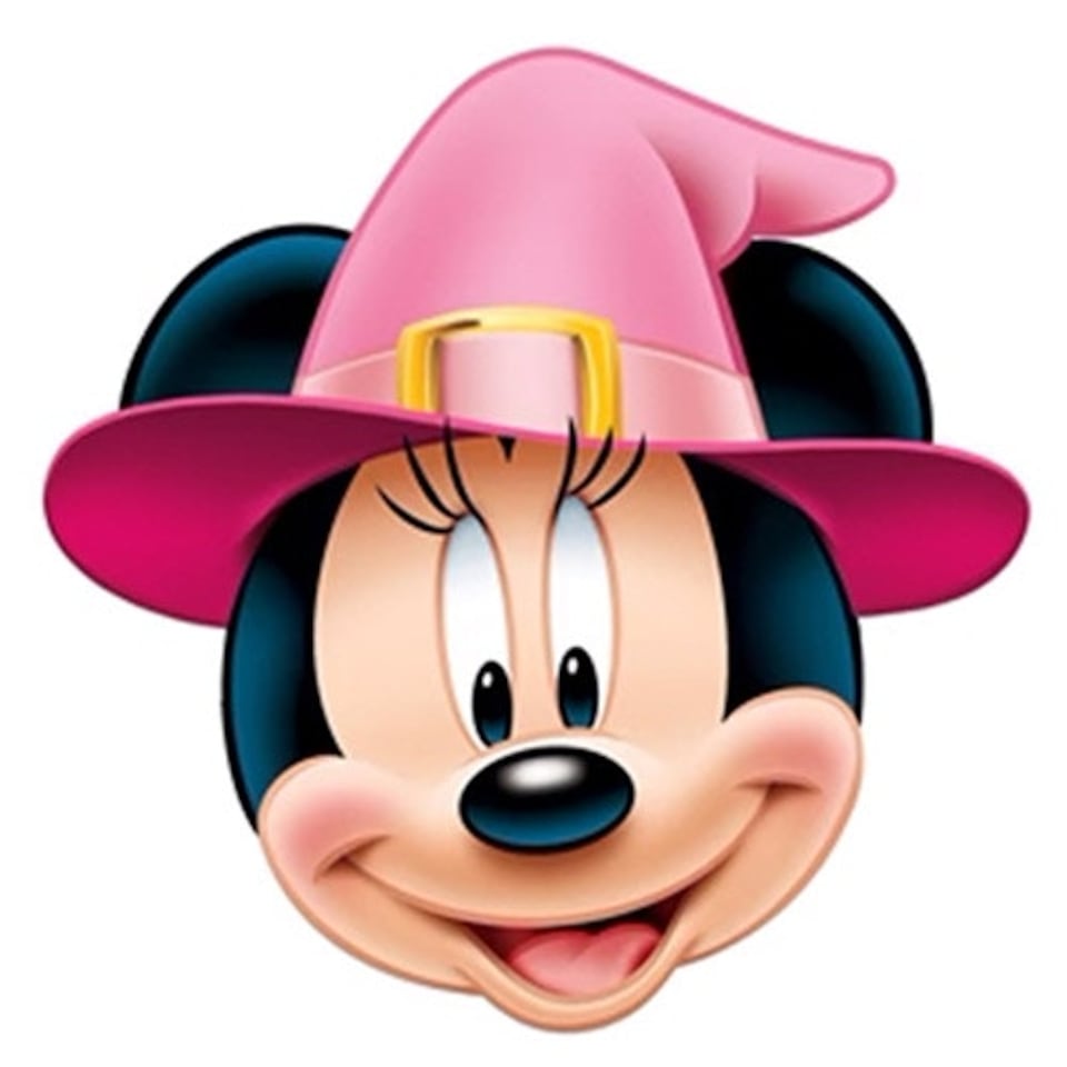 Minnie Mouse Halloween Disney Cardboard Face Mask