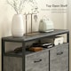 image 4 of HOMCOM Shoe Cabinet with 4 Flip Drawers, Holds 12-20 Pairs | Grey | 98W x 24D x 95H cm | 1