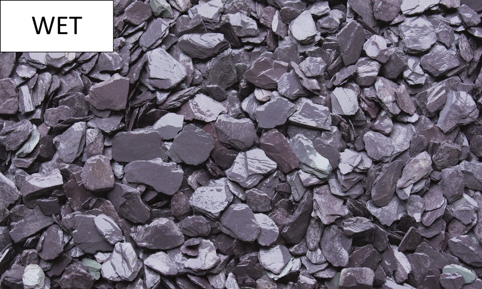 image 1 of Bulk Bag 40mm Plum Slate 850kg Decorative Slate Garden Chippings