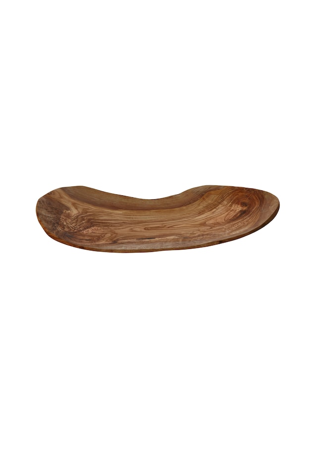 image 1 of Kora Large Olive Wood Fruit Tray | Brown