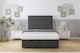 image 1 of Sloomy Texas Graphite Dumfries Ottoman Bed Base With 54" Floor Standing Headboard 4'6 Double | Grey | Graphite | Double | 1