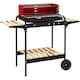 image 1 of Outsunny Charcoal Barbecue BBQ Grill Trolley  5-level Grill Height Ash Catcher