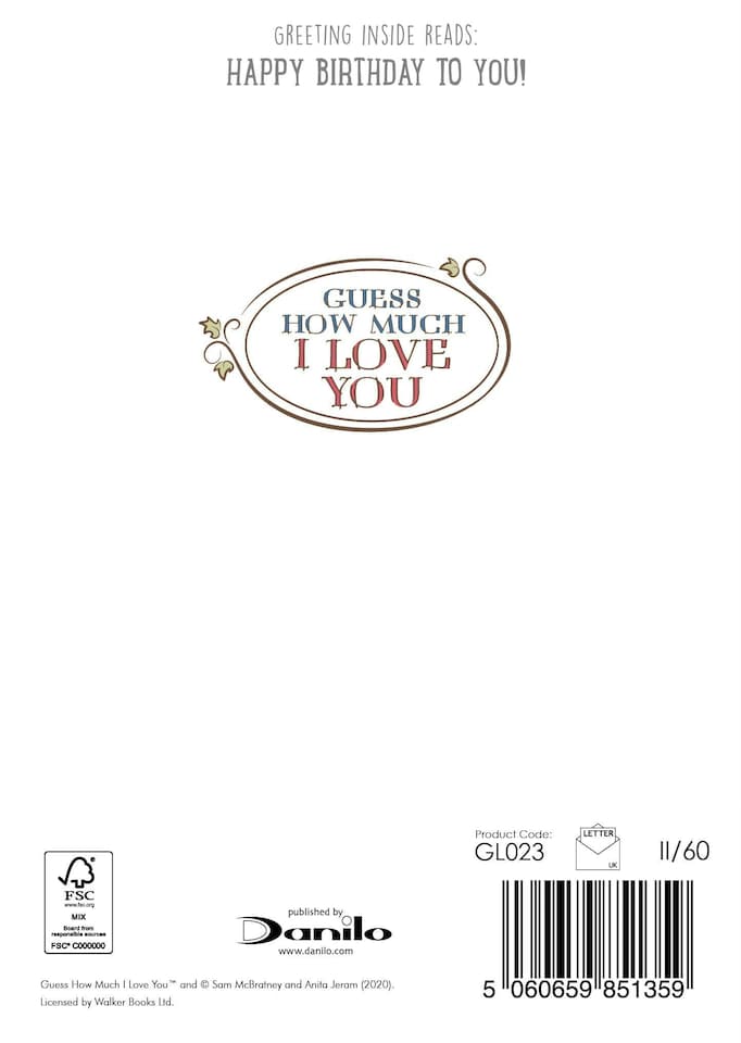 image 1 of Guess How Much I Love You Birthday card