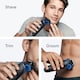 image 3 of Braun Series 5 Electric Shaver, Up to 50 min, +2 Attachments, 52-B1650S, Blue