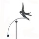 image 1 of Swallow Wind Rocker Single Bare Metal/Ready to Rust - Steel - L66 x W54 x H148.5 cm