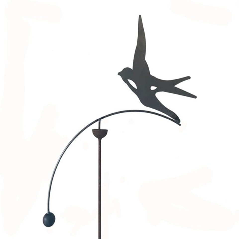 image 1 of Swallow Wind Rocker Single Bare Metal/Ready to Rust - Steel - L66 x W54 x H148.5 cm