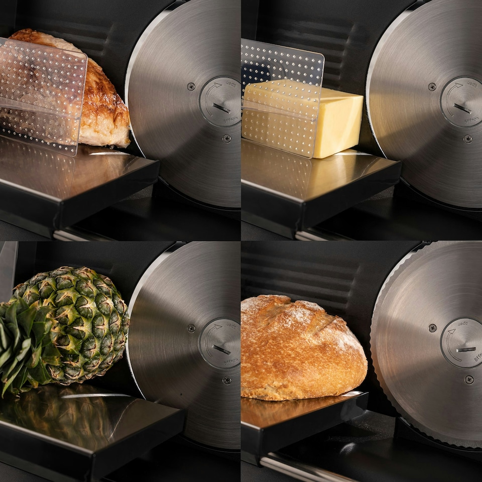 image 1 of Cooks Professional Food Slicer | 150W | Three Blade Styles | Variable Slicing Thickness 1-15mm