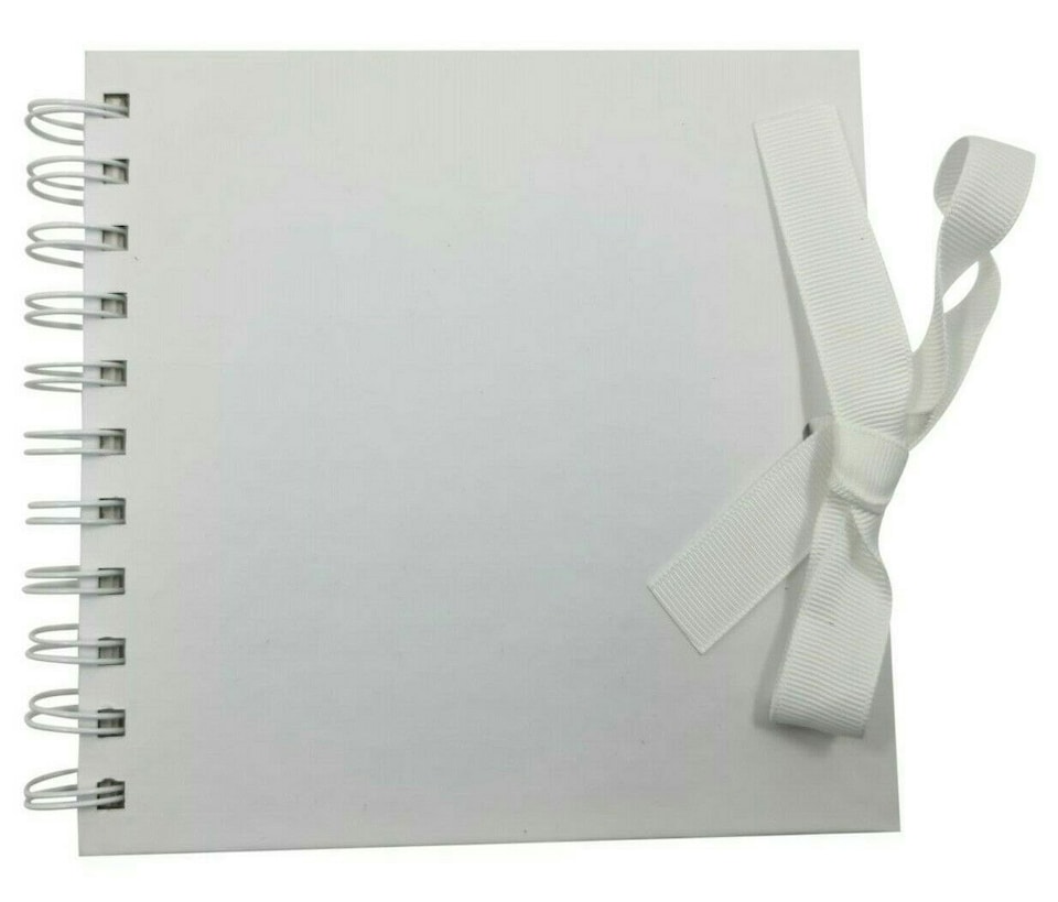 image 1 of Medium White Scrapbook