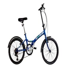 Basis Compact Folding Commuter Bicycle, 20" Wheel, 6 Speed - Metallic Royal Blue