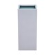 image 1 of Primrose Zinc Galvanised Tall Rectangular Cube Plant Pot Silver 75cm x 32cm