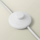 image 3 of ValueLights Britney Marble Floor Lamp with Natural Linen Drum Lamp Shade Gold