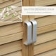 image 3 of Outsunny Wooden Garden Two-Door Storage Shed, Fir Wood Cabinet