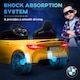 image 6 of AIYAPLAY BMW M4 Licensed Electric Car for Kids, 12V Kids Electric Ride on with Remote Control, Suspension, Music, Horn, LED Lights, for Ages 3-5 Years, Yellow