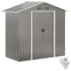 image 1 of Outsunny 6.5 x 3.5ft Metal Garden Shed, Outdoor Storage Shed for Tool Organization with Double Sliding Doors and 4 Vents for Garden, Patio, Grey