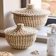 image 1 of Set of 2 Woven Seagrass Baskets N/A