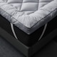 image 6 of Ezysleep 4 Inch Luxurious Shredded Memory Foam Mattress Topper - Soft Microfibre Cover | Grey | Grey