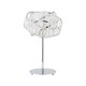 image 1 of ValueLights Polished Chrome And Clear Acrylic Jewel Intertwined Rings Design Table Lamp
