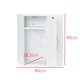 image 7 of Elegant Brands Salcombe Upright Bread Bin and Kitchen Corner Cabinet in White White
