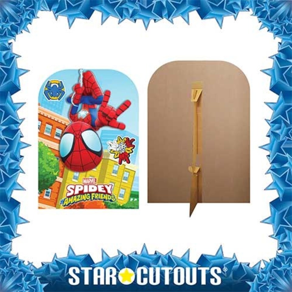 image 1 of Spidey Spider-Man 3D Single Backdrop Cardboard Cutout 126cm