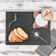 image 6 of Argon Tableware Rectangle Slate Placemats - 30 x 20cm - Pack of 6 | Black | Natural