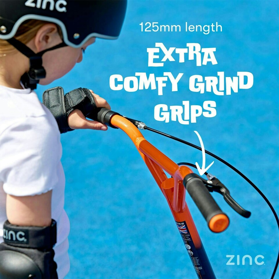 image 1 of Zinc Radikal BMX Scooter – Orange and Black Orange