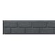 image 5 of Recycled Rubber Garden Lawn Edging Ultra Curve Bricks - Grey - Pack of 14