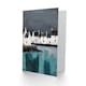 image 2 of Scottish Coastal Village Oil Grey Sky Him Her Birthday Card