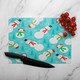 image 2 of Snowman Seamless Pattern Design Dining Glass Chopping Board | Multi
