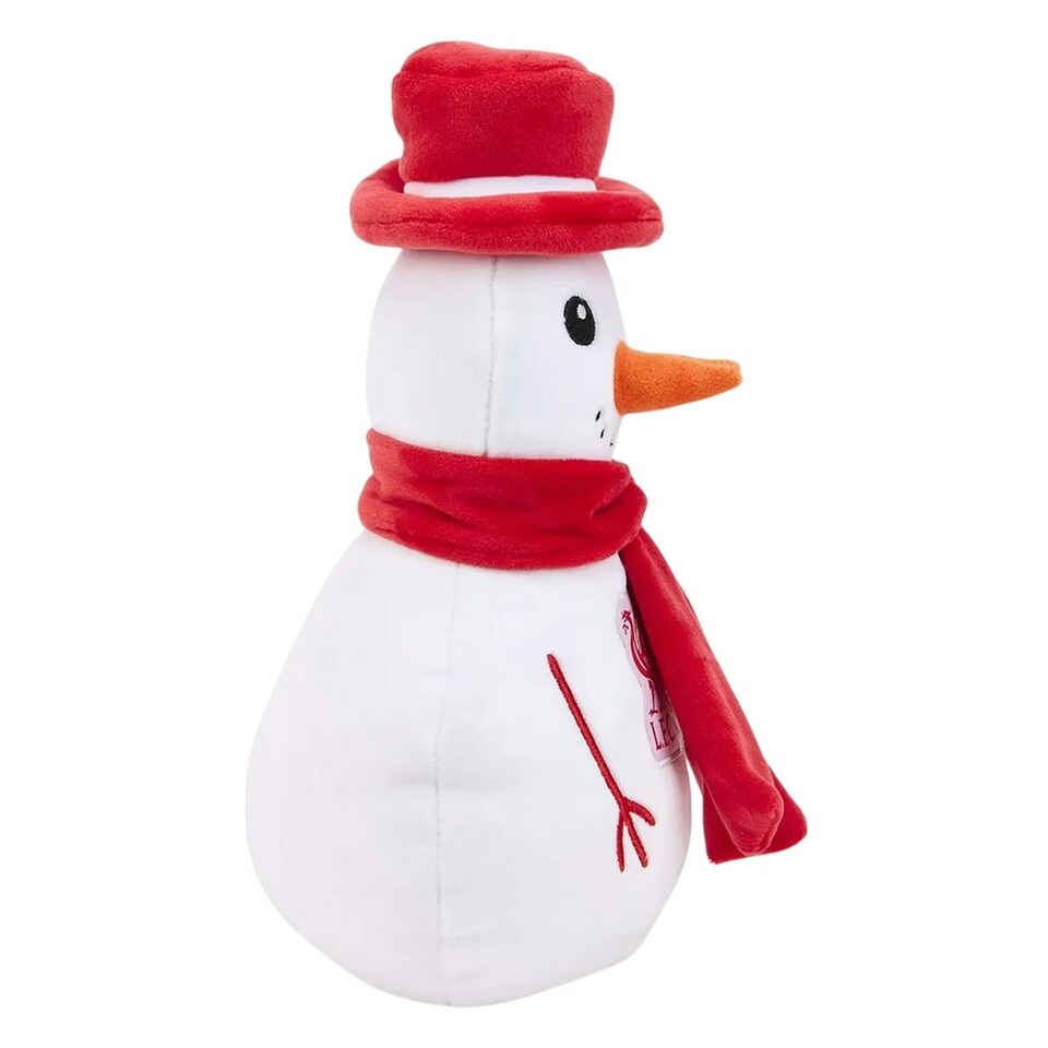 image 1 of Liverpool FC Snowman Plush Toy - White/Red - One Size