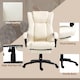 image 6 of Vinsetto Executive Home Office Chair High Back Recliner, with Foot Rest, Cream