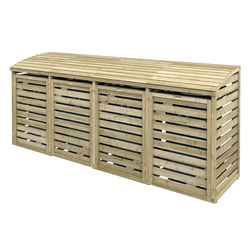image 1 of Rowlinson Quadruple Bin Store Brown