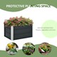 image 4 of Outsunny Raised Garden Bed Metal Planter Box for Vegetables Flower