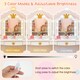 image 8 of COSTWAY Kids Vanity Princess Vanity Table & Chair Set White