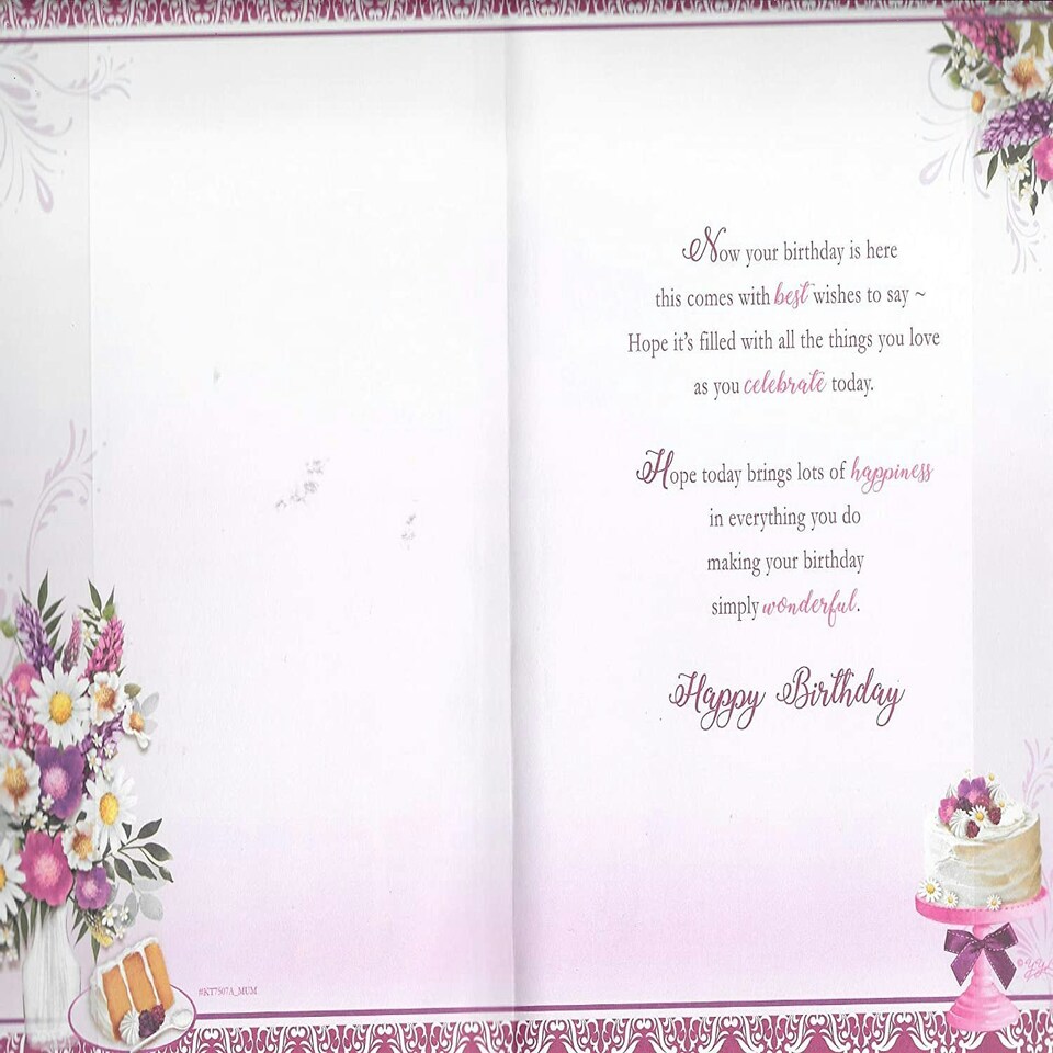 image 1 of Birthday Wishes To A Special Mum Keepsake Treasures Greeting Card