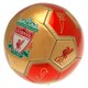 image 1 of Liverpool FC Printed Signature Mini Football - Red/Gold - 1
