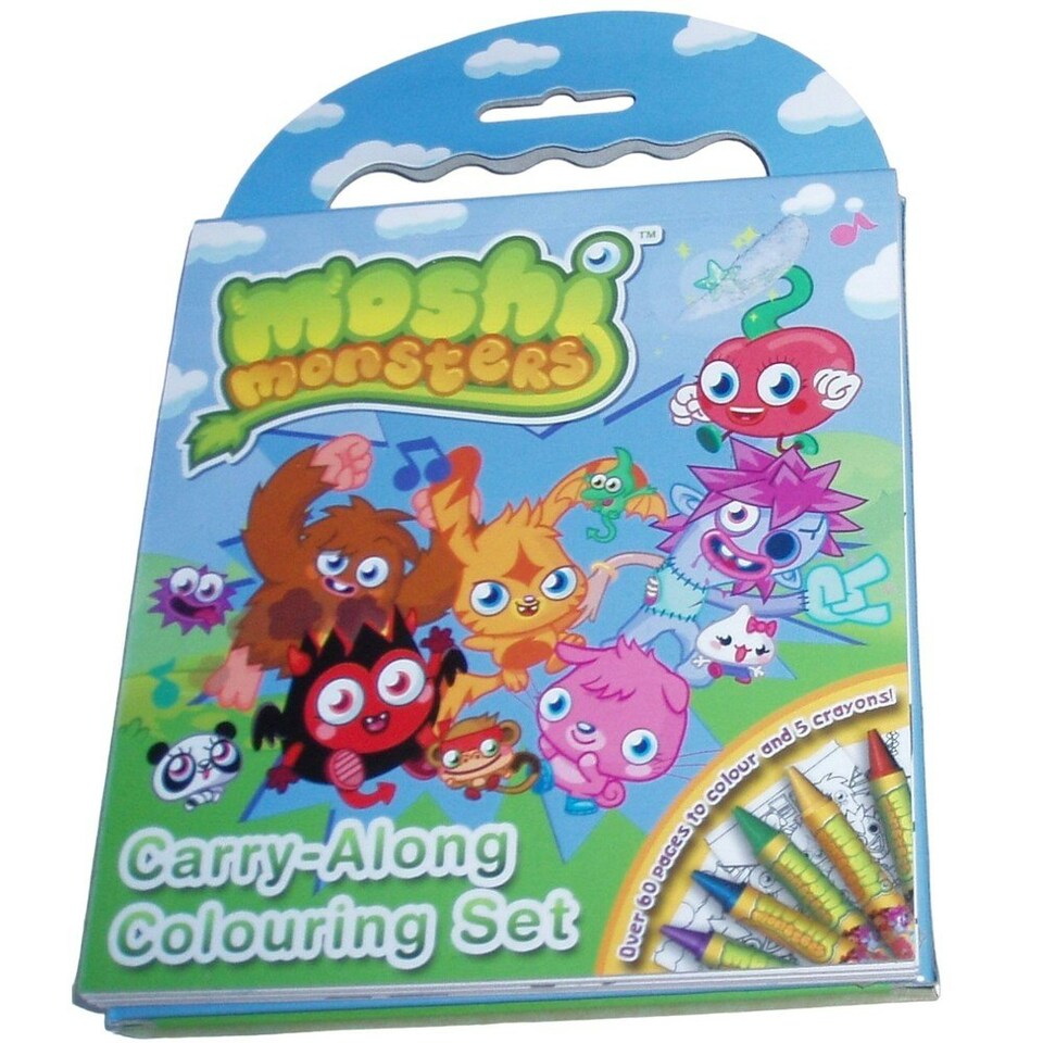 Moshi Monsters Carry Along Colouring Set - Multicoloured - One Size
