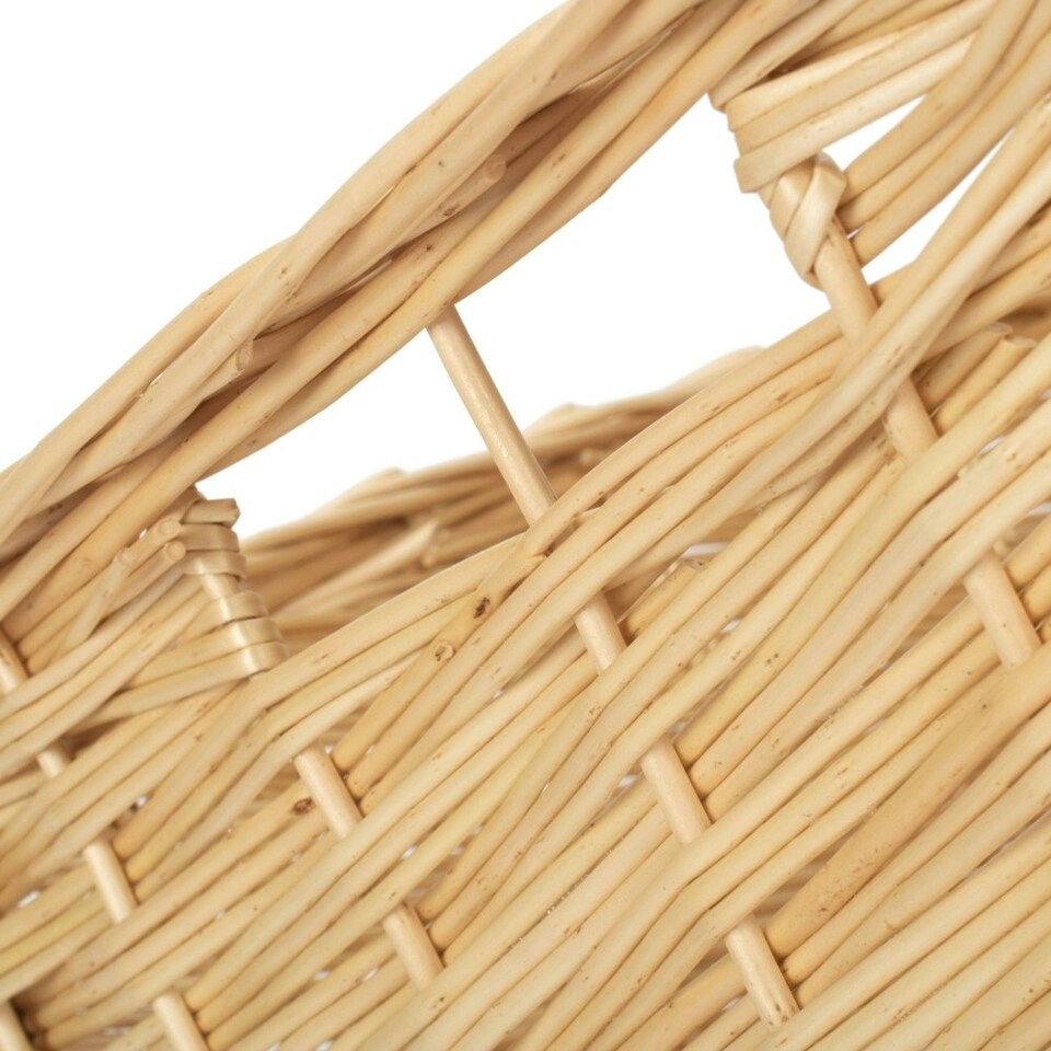 image 1 of Wicker Medium Kitchen Storage Basket | Brown | Brown