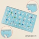 image 8 of Pack of 2 Transparent Plastic Uppercase Lowercase Stencil Ruler Set