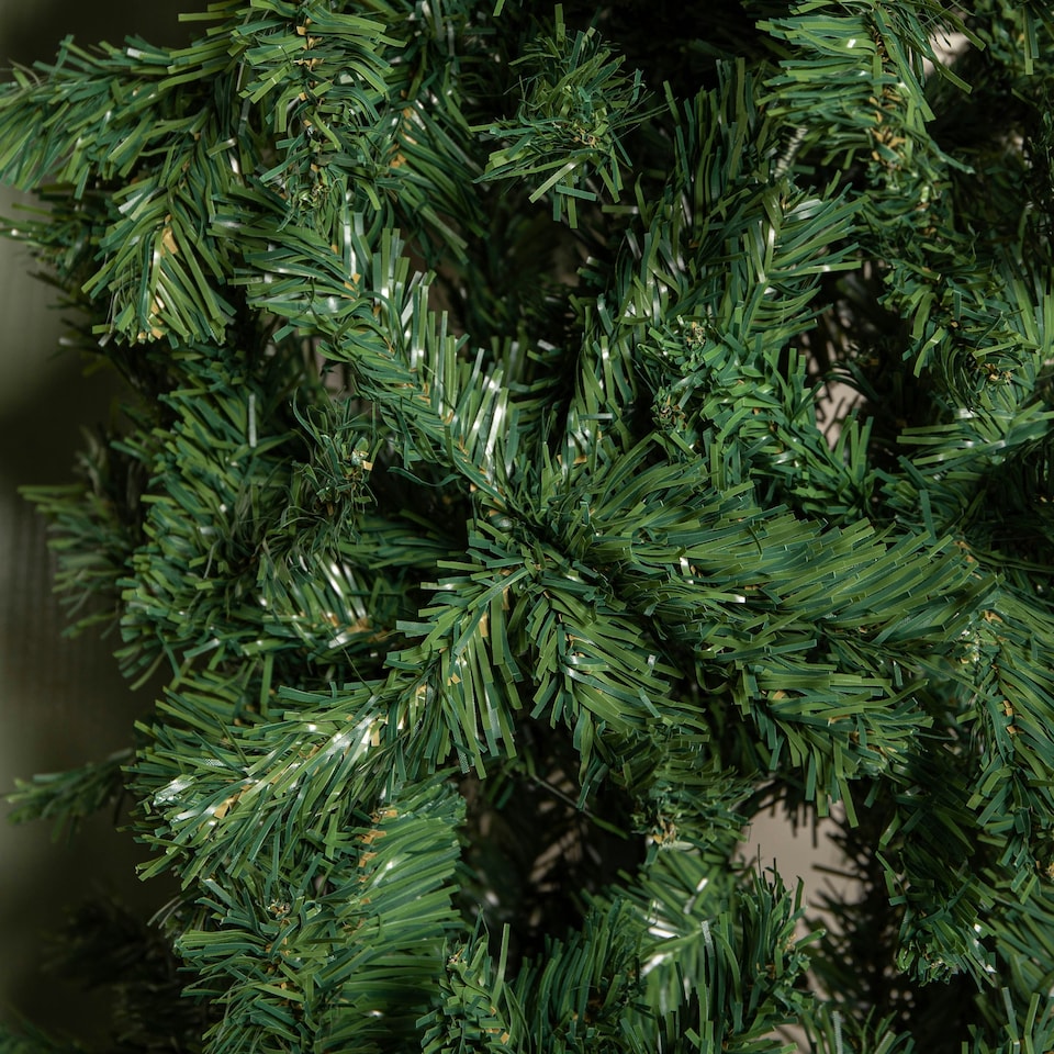 image 1 of 8ft (2.52m) Slimline Single Door Artificial Christmas Tree Arch in Green with 2000 Tips
