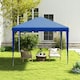 image 7 of Outsunny Garden Gazebo Marquee Party Tent Wedding Canopy Patio Blue 2.7 x 2.7m