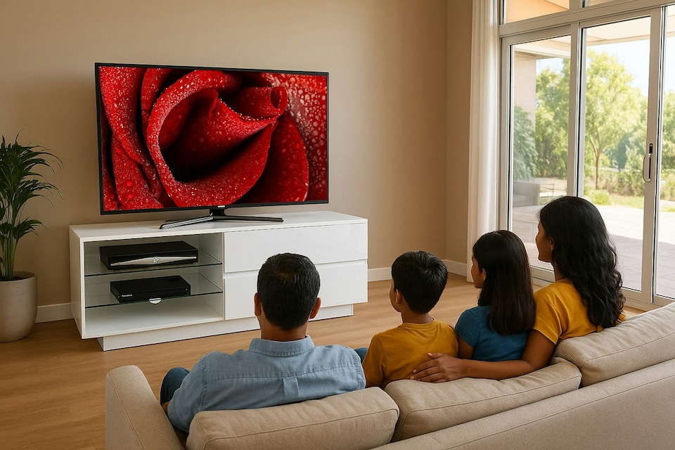 image 1 of Centurion Supports Gallus Gloss White 2-White Drawers 3-Shelf TV Stand | White | 1