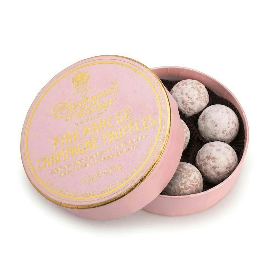 image 1 of Charbonnel et Walker Pink Marc de Champagne Truffles (135g)