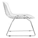 image 4 of Interiors by Premier Chrome Metal Grid Frame Wire Chair, Comfortable Seating Garden Wire Chair, Easy Cleaning Wire Frame