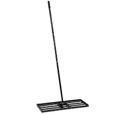 Lawn Levelling Rake Level Lawn Tool with 75 inch Steel Extended Handle -Black