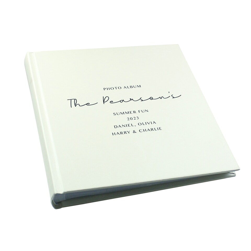 image 1 of Personalised Free Text Square Photo Album