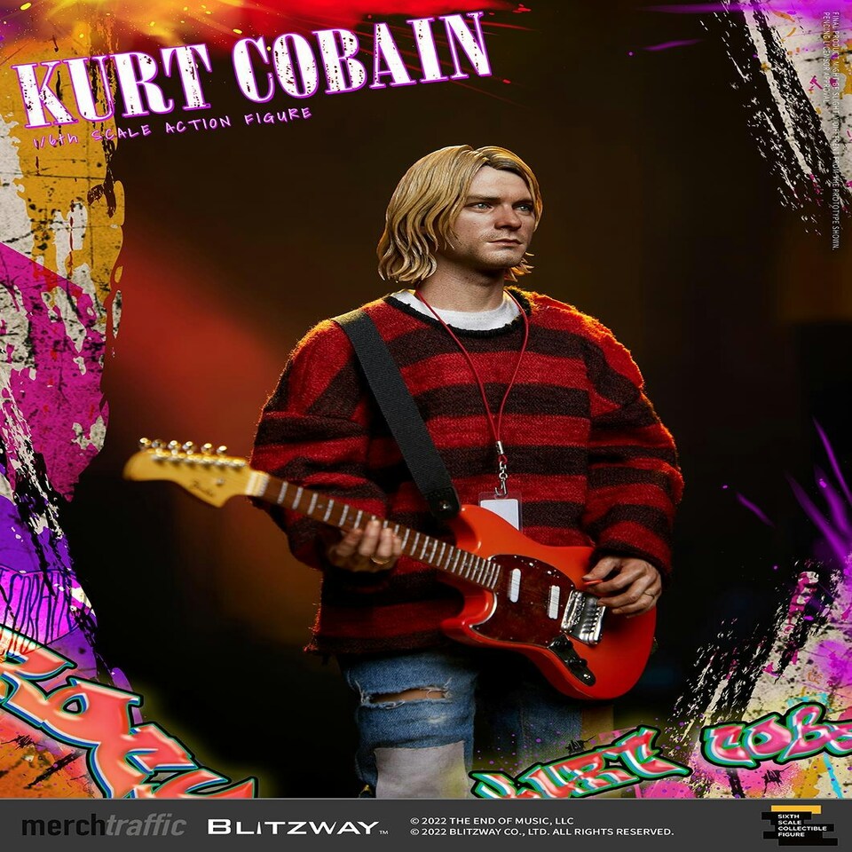 image 1 of Kurt Cobain On Stage Action Figure 1:6 Scale Blitzway BW-UMS-11701
