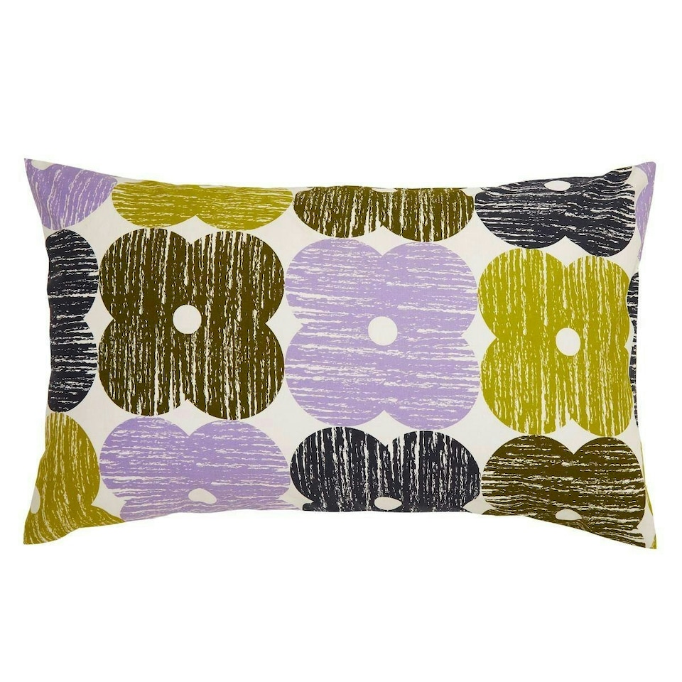 image 1 of Textured Flower Multi Duvet Cover Set Green | King