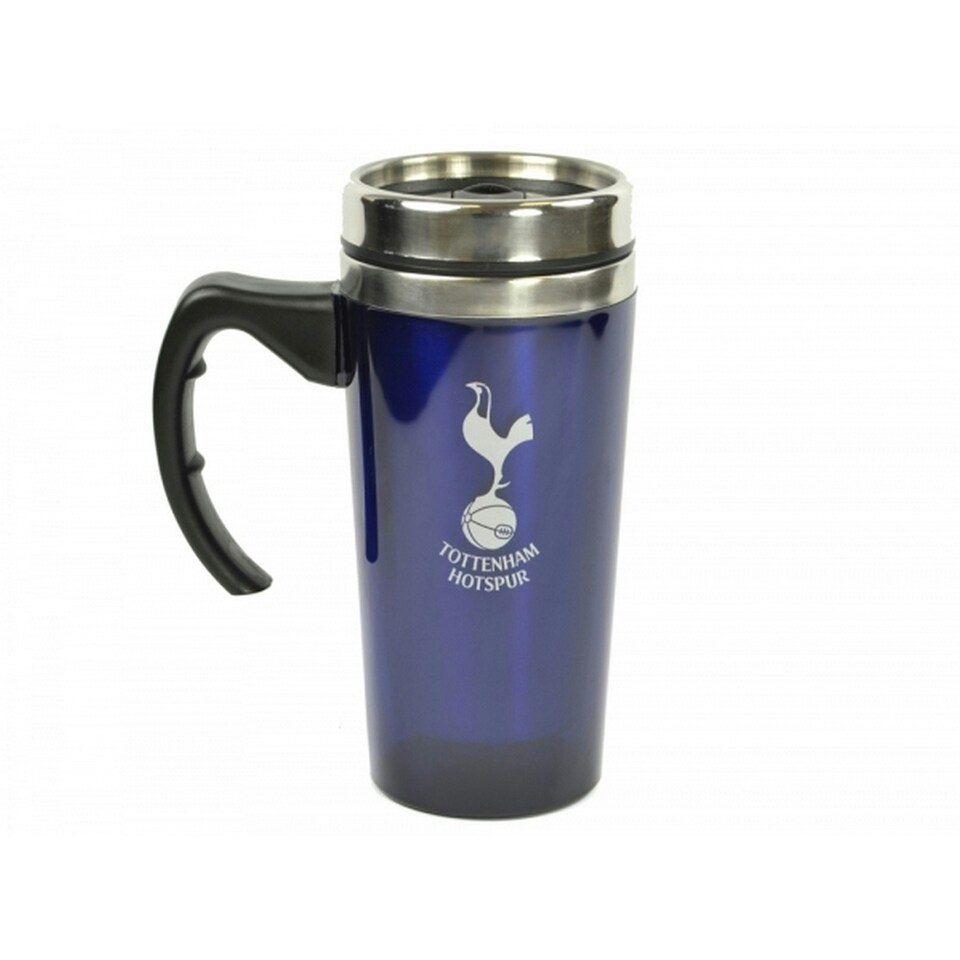 image 1 of Tottenham Hotspur FC Official Football Travel Mug - Blue/Silver - One Size